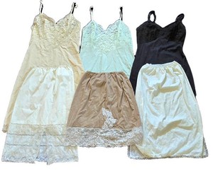 UL-BR2 - Vintage Slips - Vanity Fair & Vassarette Full & Half Slip Mixed Lot (Lot of 6)