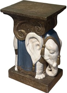 O - Vintage Elephant Garden Stool