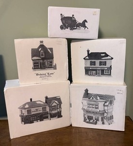 MB - Department 56 Dickens Village Buildings & Dover Coach