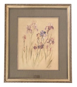 MB - Iris Panel Framed Print Cheri Blum