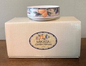 O - Four Mikasa Inteaglio Garden Harvest Bowls