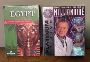 O - Two CD-ROM Games - Who Wants to Be a Millionaire & Egypt
