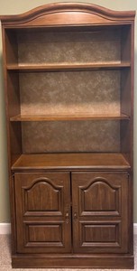 O - Vintage Wooden Hutch With Shelves