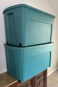 BR1 - Two Tamor Wheeled Plastic Bins