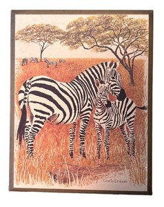 MB - Zebra Print Plaque by Gloria Eriksen