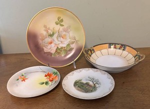 O - Vintage Porcelain Plates & Bowl by Noritake, Nippon and More