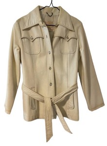 OC - Vintage White Stag Coat Jacket