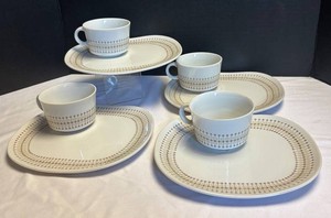 LR - Four Vintage Yamaka Plate & Cup Sets