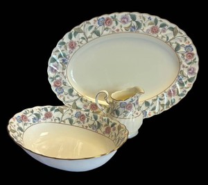 LR - Vintage Noritake La Prada Platter, Serving Bowl and Pitcher