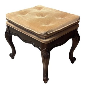 DR - Vintage Button-Tufted Upholstered Bench