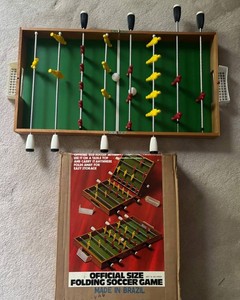 BR1 - Vintage Folding Soccer Game - Official Size Tabletop Foosball