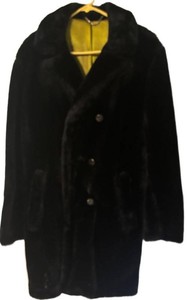 OC - Vintage Black Faux Fur Coat