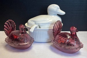 LR - Trio of Chicken & Duck Covered Dishes