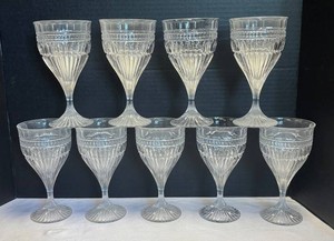LR - Set of Nine Mikasa Titan Water Goblets