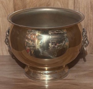 LL - Vintage Brass Lion Head Bowl