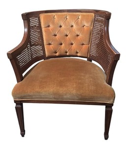 LL - Vintage Cane-Back Armchair
