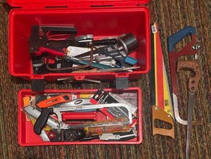 LL - Plano Tool Box with Variety of Tools
