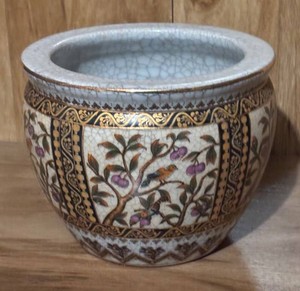 LL - Great Palace Porcelain Fish Bowl by New England Pottery