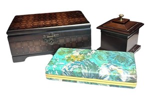 LR - Trio of Lovely Jewelry Boxes by Bombay and More
