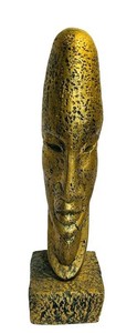 LR - Vintage Sculpture - Tribal-Style Face Mask