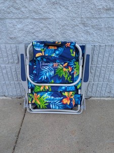 TOMMY BAHAMA BACKPACK BEACH CHAIR FLORAL