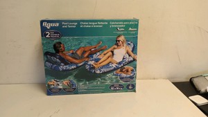 AQUA INFLATABLE POOL LOUNGE AND TANNER  2 PACK