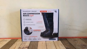 SHARPER IMAGE AIR COMPRESSION BOOTS FLEX LEG RECOVERY SYSTEM LXL