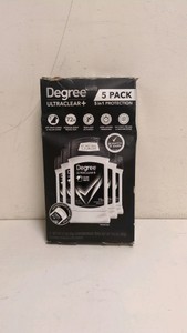 NEW DEGREE ULTRA CLEAR DEODORANT 5PK