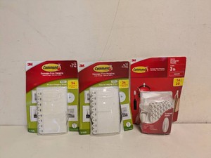(3) NEW ASSORTED COMMAND STRIPS