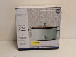 NEW MAINSTAYS 6QT SLOW COOKER