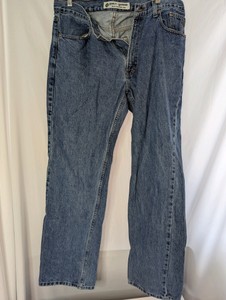 Vintage Harley-Davidson jeans, missing size tag