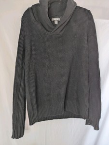 Kenneth Cole Reaction black pullover sweater, size Large
