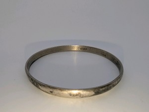 Vintage Sterling Silver 925 Mexico Bangle Bracelet, 8 , 16.7grams