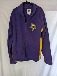 Minnesota Vikings full-zip fleece jacket, size XL