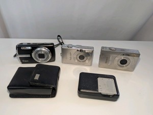 Digital Camera Lot- Canon, Olympus Untested