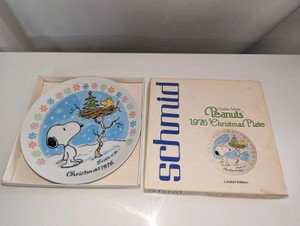 1976 Peanuts Christmas collector plate by Schmid