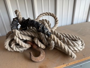 Heavy Duty Rope with Metal Hook