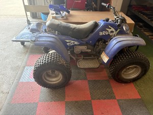 Kids 4 wheeler  very little spark  complete unit