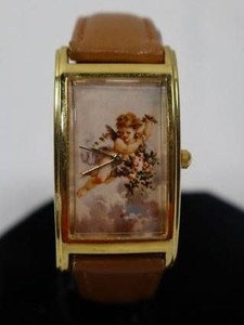 Vintage 1990s Classico Quartz Cherub Tank Watch