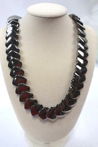 Vintage 36 Hematite Necklace with Polished Finish