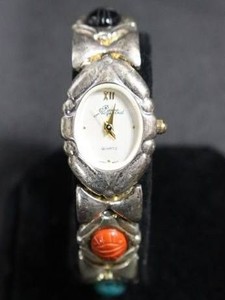 Vintage Multi-Color Scarab Egyptian Revival Watch