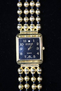 Vintage Joan Rivers Classics Quartz Beaded Bracelet Watch