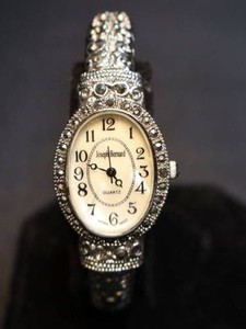 Vintage Joseph Bernard Quartz Open-Cuff Bracelet Watch