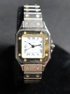 Vintage Two-Tone Wristwatch with Roman Numeral Dial