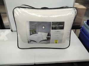 Madison Park 3 Piece Comforter Set FullQueen White Comforter & 2 Shams