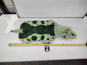 Dinosaur T-Rex Pet Costume Green Hooded Dog Halloween Costume with Tail