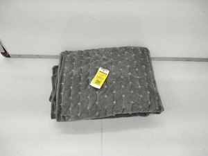 Gray Quilted Velvet Bedding Piece White Cross-Stitch Kohls Incomplete Set Clearance