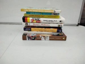 Cookbook Lot of 9 Diet & Special Diet Keto, Zone, Vegan, Gluten-Free & Diabetic