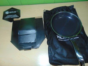 Hexclad Hybrid Nonstick 8 Inch Fry Pan with Tempered Glass Lid