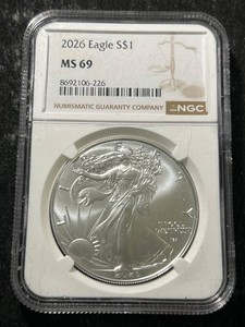 2026 AMERICAN SILVER EAGLE NGC MS69
